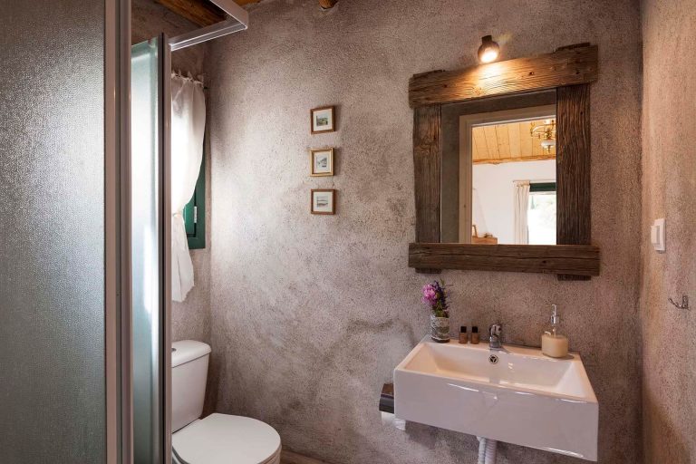 Stable cottage interior bathroom